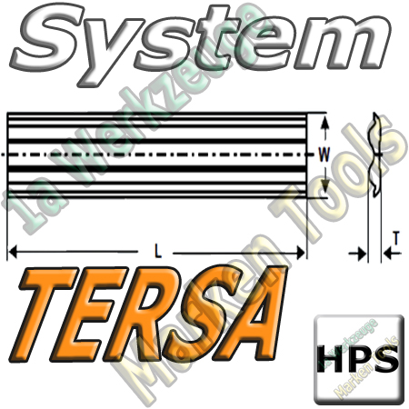 Tersa System Hobelmesser 450mm x10x2.3mm   HPS 2 Stück