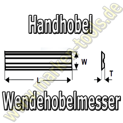 Hobelmesser für Bosch Elektrohobel 75.5mm x5.5x1.1mm (10Stck)