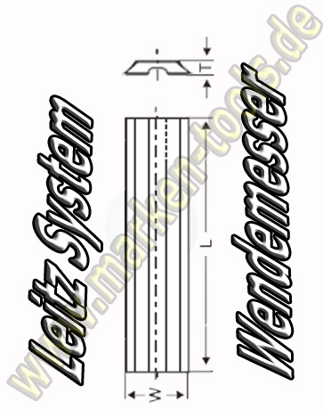 HM HW Leitz-System Wendeplatten Wendemesser 40 x 8 x 1.5 10 Stück T12SMG