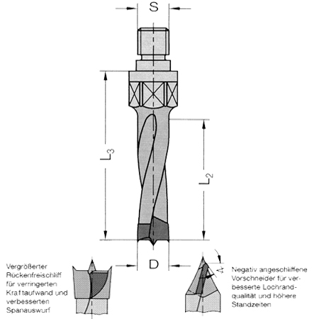Ø 5mm x45x63mm Dübelbohrer Dübellochbohrer M10 P11 HM