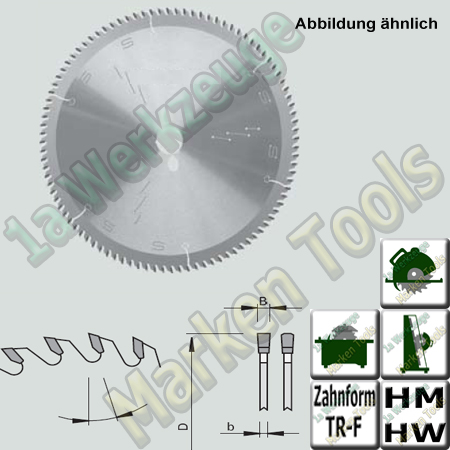 HW HM Sägeblatt Ø 320mm x4.4x3.2x80mm Z=60 NL 2/14/110 TR-F