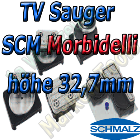 Schmalz Vakuumsauger CNC SCM Morbidelli TV 32,7mm
