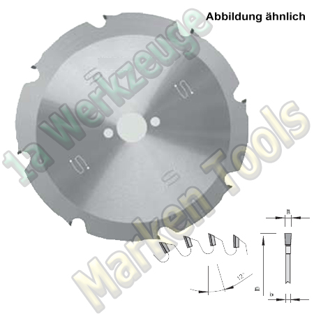 Sägeblatt DP Dia Ø 190mm x2.2x1.6x30mm Z8 F NL 2/7/42