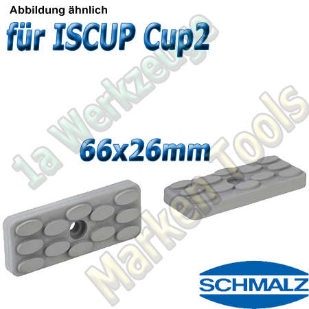 Schmalz Reibplatte ISRPL 66x26mm Höhe 8,5mm für Innospann Cup-2