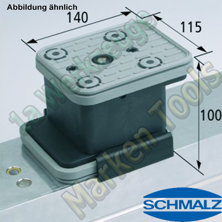 CNC Schmalz Vakuum-Sauger VCBL-K2 140x115x100  140x115mm