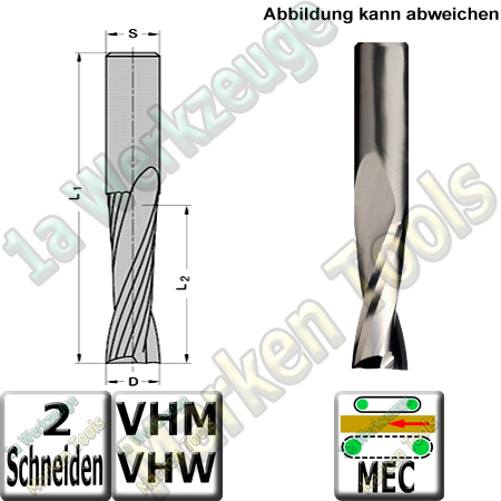 Ø 14mm x42x100mm Z2 CNC Schlichtfräser VHW VHM S=14 RR