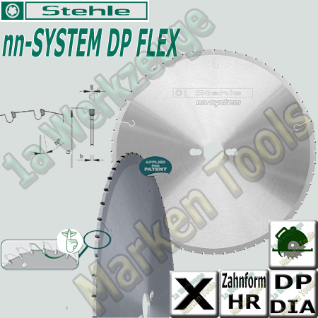 Stehle nn-SYSTEM Dia DP Flex Sägeblatt Ø 190mm x 2,5 x 2,0 x 30mm Z=36 Combi 2