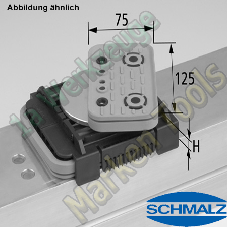 CNC Schmalz Vakuum-Sauger VCBL-K2 125x75x50 D-360 140x115mm