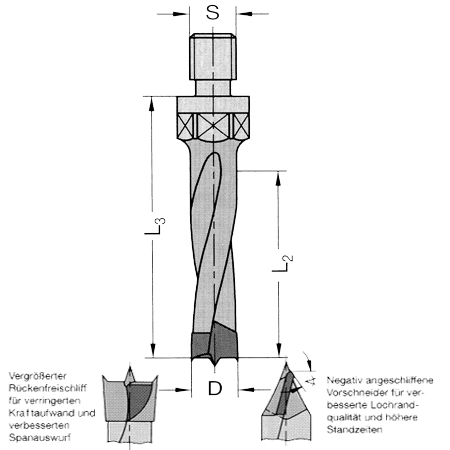 Ø 5mm x45x63mm Dübelbohrer Dübellochbohrer M10 HM  L.