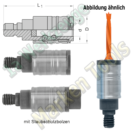 Schnellspann Bohrfutter für Schaft Ø10mm Bohrer M8 P9mm