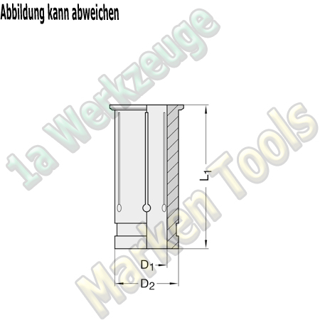 Zwischenbüchse Ø6xØ20x50.5mm für SINO, Tribos, und Hydrofutter