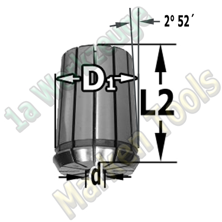 Spannzange 16mm 462E OZ25 DIN 6388