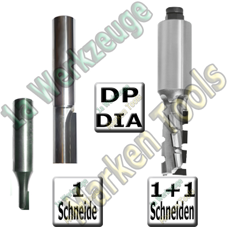 Dia- DP Fräser Z1 Z1+1 CNC