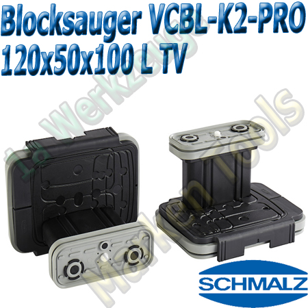 CNC Schmalz Vakuum-Sauger VCBL-K2-PRO 120x50x100 L-TV mit Tastventil 160x115mm