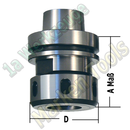 HSK 63F CNC Spannzangenfutter mit 10mm Spannzange 462E A=76mm