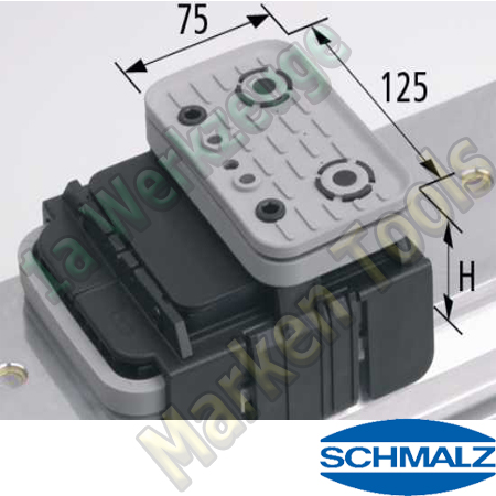 CNC Schmalz Vakuum-Sauger VCBL-K1 125x75x125 Q 140x115mm