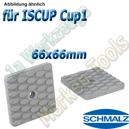 Schmalz Reibplatte ISRPL 66x66mm Höhe 8,5mm für Innospann Cup-1