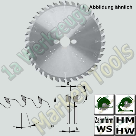 HM HW Sägeblatt Ø 190mm x2,6x1,6xØ 30 Z=30 WS NL 2/7/42