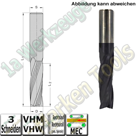 Ø 20mm x55x115mm Z3 Schlichtfräser Spiralnutfräser VHW VHM S=20 RR Beschichtet