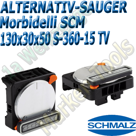 CNC Schmalz Vakuum-Sauger VCBL-S6 130x30x50 360°-15° TV z.B. Morbidelli SCM Flex Flexmatic Start Pilot