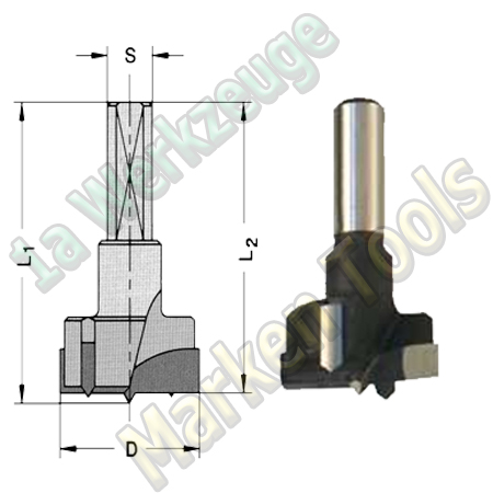 26mm x70mm Zylinderkopfbohrer Beschlaglochbohrer HM Z2+V2 S=10