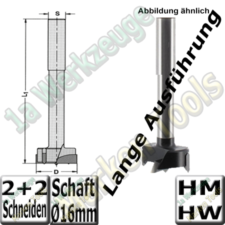 Zylinderkopfbohrer HM HW Z2+V2 Ø50x140mm S=16