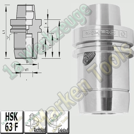 HSK 63F Hydro-Spannfutter ps-System d=10mm