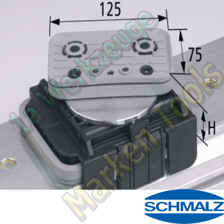 CNC Schmalz Vakuum-Sauger VCBL-K1 125x75x85 D-360 140x115mm